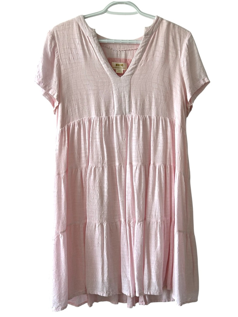 Anthropologie Maeve Tania Sacha Tiered Tunic Dress Size M